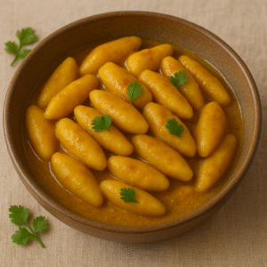Kopytka z curry