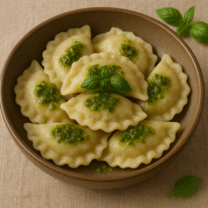 Pierogi z pesto