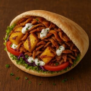 Kebab z ananasem