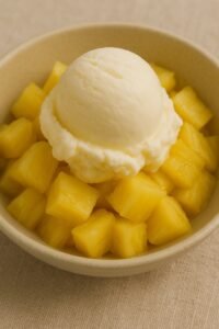 Lody z ananasem