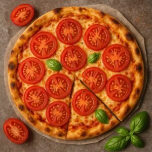 Pizza z pomidorami