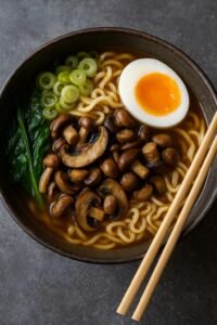 Ramen z grzybami