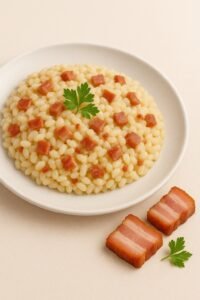 Risotto z boczkiem