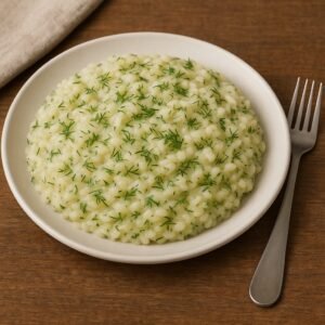 Risotto z koperkiem